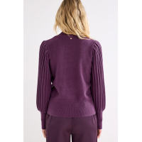 Tramontana Jumper Puff Aubergine Noir